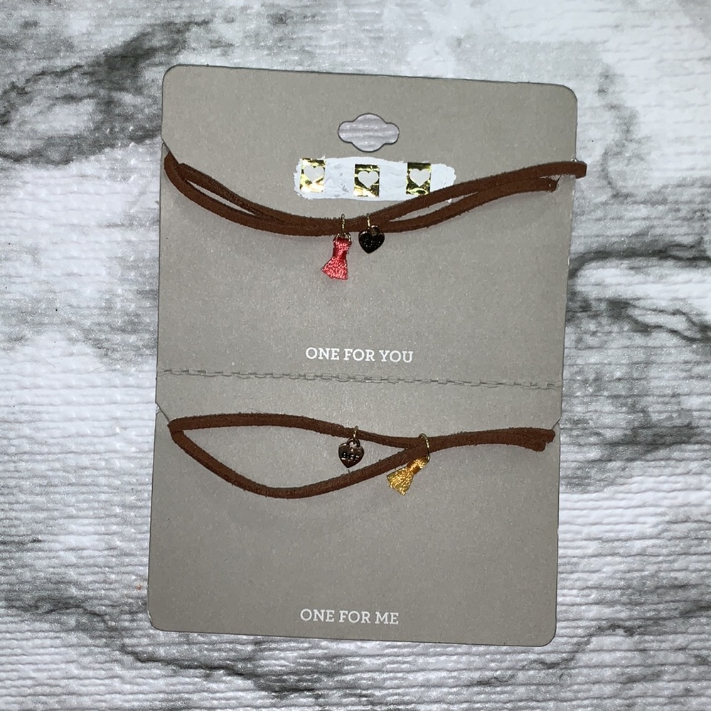 NEW! BFF Charm Friendship Bracelets Set of TWO!